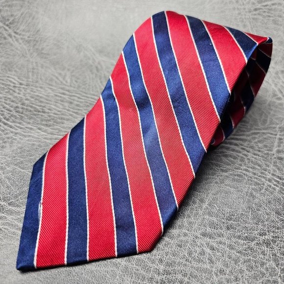 Vintage Tie, Striped Tie,Mens tie, silk tie, Wide tie,suit necktie, Wedding tie, - Picture 4 of 5